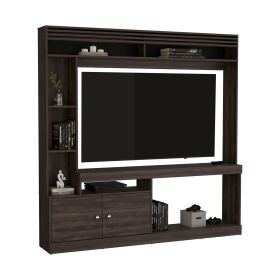 Oberlin Entertainment Center, 2 Doors, 7 Shelves, 65" TV Capacity