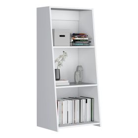Gakona Bookcase, 3 shelves (Color: White)