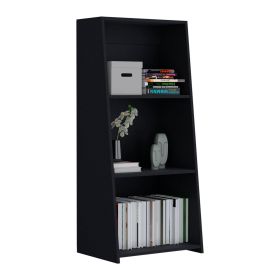 Gakona Bookcase, 3 shelves (Color: Black)