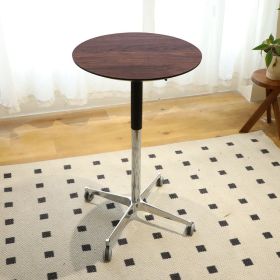 Movable Adjustable Bar Table Pub Table 360 Swivel Counter Bar Height Aluminum Star Base Movable for Stand Desk Bistro Table Dining Room Home Kitc (Color: as Pic)