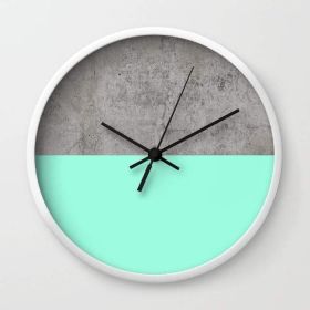 Sea on Concrete Wall clock (Color: Black)